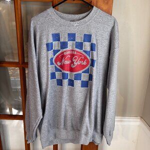 New York Men's football crew neck sweatshirt SZ: XL